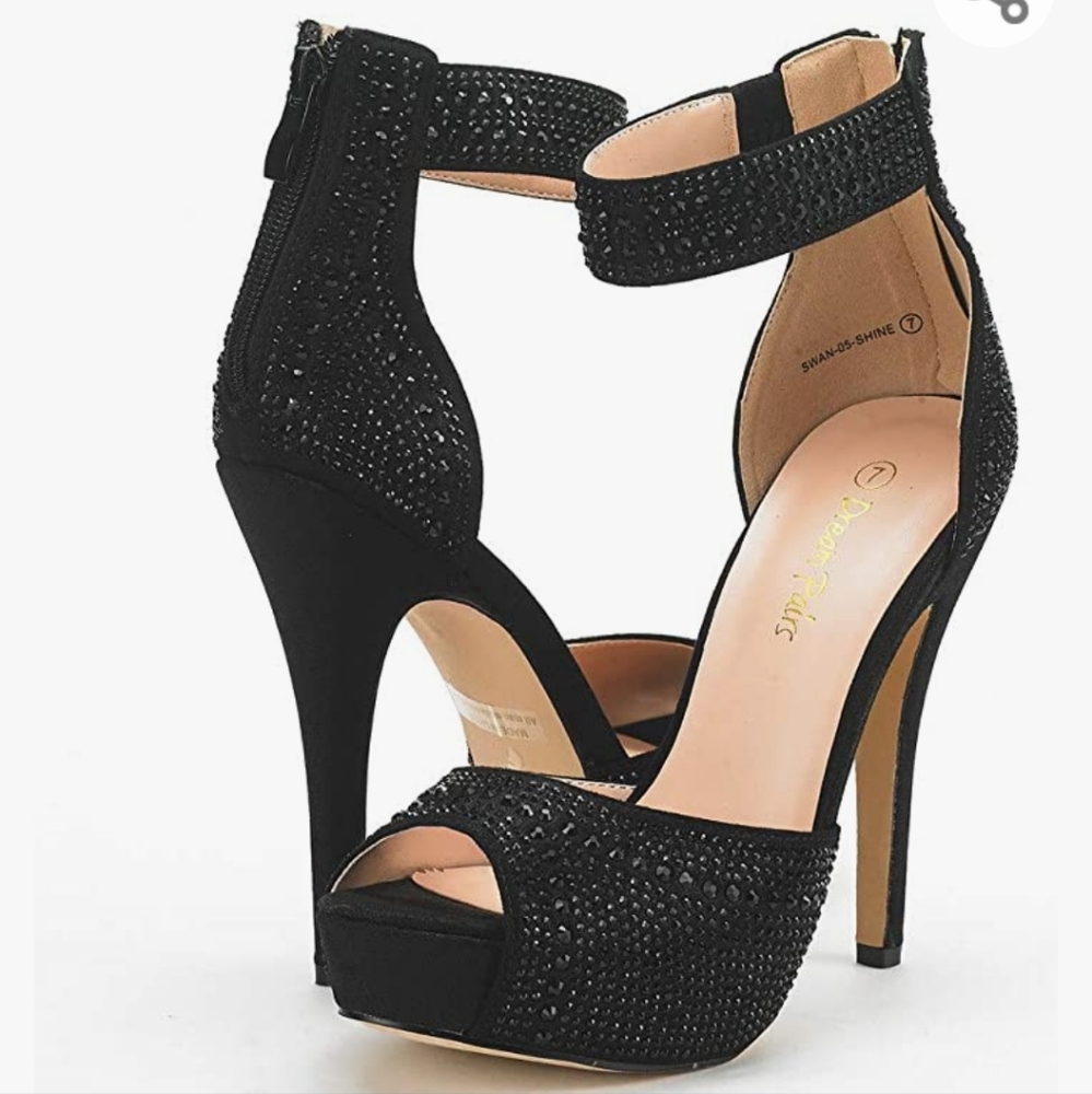 Dream Pairs Women's Swan-05 High Heel Plaform Dress Pump Shoes size 8